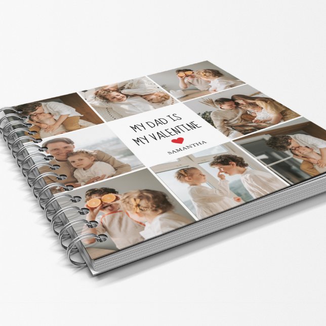 Collage Photo | My Dad Is My Valentine Gift Notebook (Creator Uploaded)