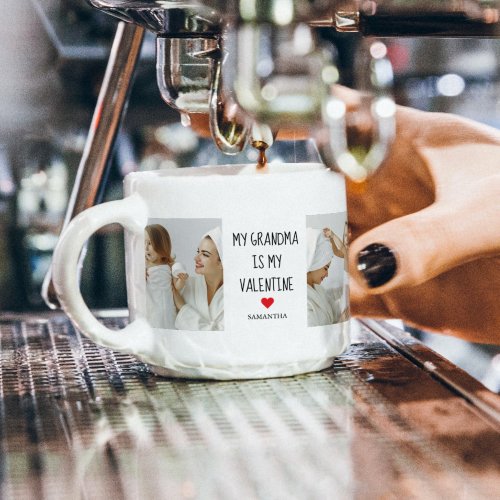 Collage Photo  My Mom Is My Valentine Gift Espresso Cup