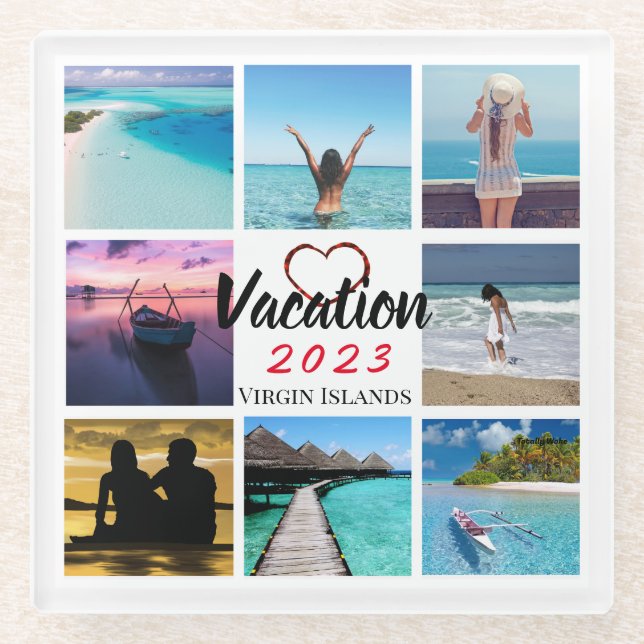 Collage Photo Personalized Coaster (Front)