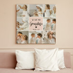 Collage Photo Pink We Love You Grandma Best Gift Canvas Print<br><div class="desc">"Collage Photo Pink We Love You Grandma Best Gift" could refer to a sentimental and personalized gift for a grandmother. This gift may include a collection of photos arranged in a collage format, set against a pink background to add a touch of warmth and femininity. The collage could be created...</div>