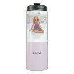 Collage Photo Purple Best Mom Ever Gift Thermal Tumbler
