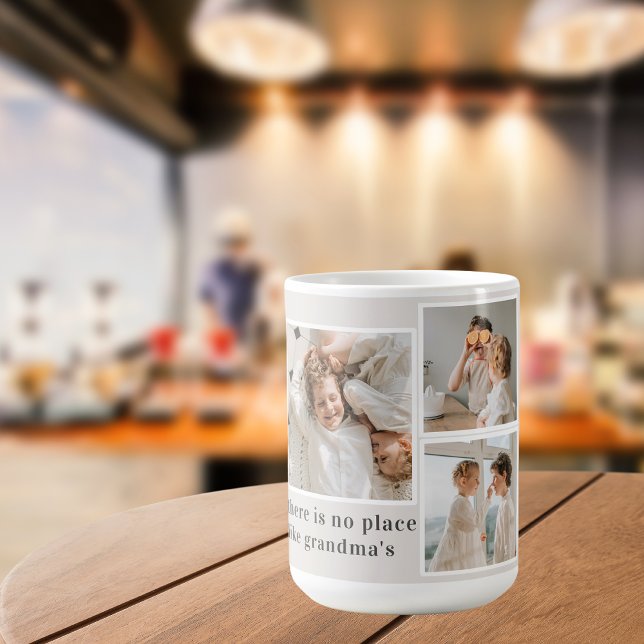 Collage Photo & Quote Best Grandma Gift Coffee Mug (Creator Uploaded)