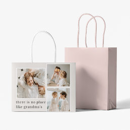 Collage Photo &amp; Quote Best Grandma Gift Large Gift Bag
