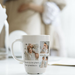 Collage Photo &amp; Quote Best Grandma Gift Latte Mug