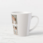 Collage Photo & Quote Best Grandma Gift Latte Mug (Right)