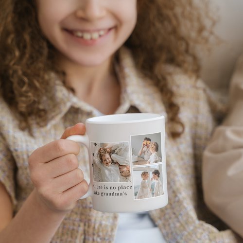 Collage Photo  Quote Best Grandma Gift Mug