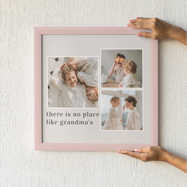 Collage Photo & Quote Best Grandma Gift Poster (Creator Uploaded)