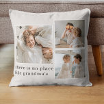 Collage Photo & Quote Best Grandma Gift Throw Pillow<br><div class="desc">A Collage Photo & Quote Best Grandma Gift is a thoughtful and personalized present for a beloved grandmother. This gift typically includes a collage of photos that feature the grandma, her children, grandchildren, and other loved ones. The photos are arranged in a creative and artistic manner, with different sizes and...</div>