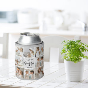 Collage Photo | We Love You Grandpa Gift  Can Cooler