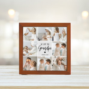 Collage Photo | We Love You Grandpa Gift  Desk Organizer