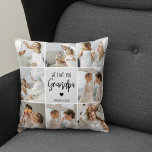 Collage Photo | We Love You Grandpa Gift  Throw Pillow<br><div class="desc">Collage Photo | We Love You Grandpa Gift</div>