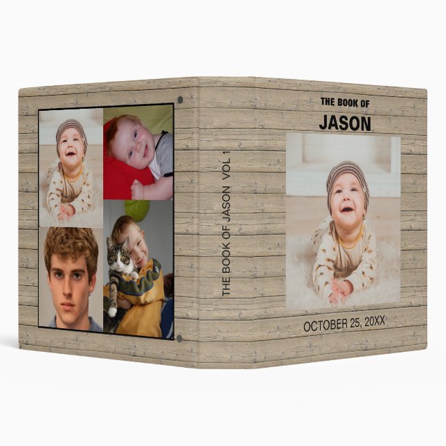 Collage Photos 3 Ring Binder (Background)