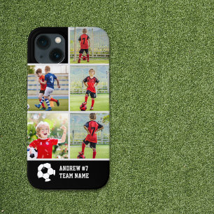 Collage photos Children's Soccer Team iPhone 13 Case