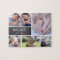 Collage photos with family name, 5 pictures