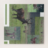 Collage Puzzle: Nature Park Lelystad RED DEER Jigsaw Puzzle (Horizontal)