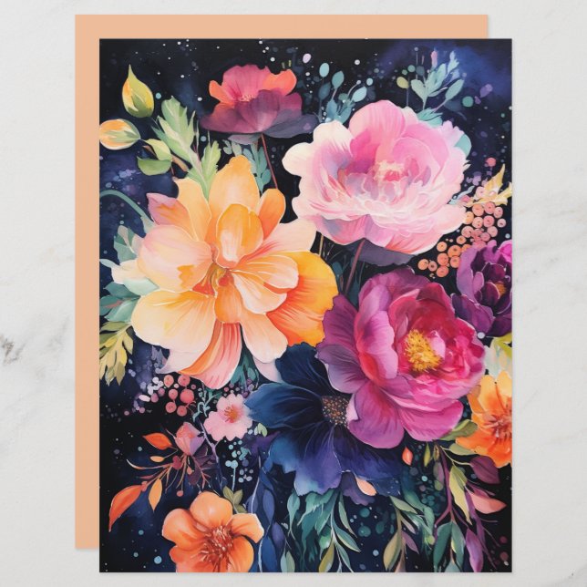 Collage Roses Peoney (Front/Back)