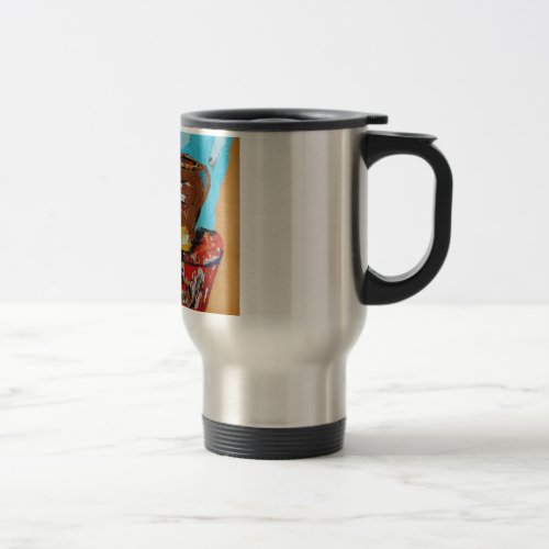 Collage Stainless Steel  TravelCommuter Mug