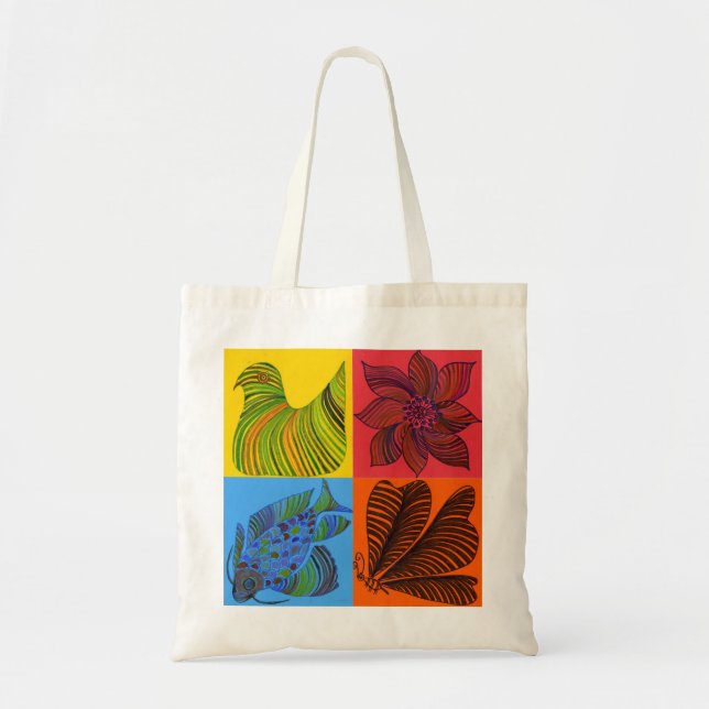 collage tote bag (Front)