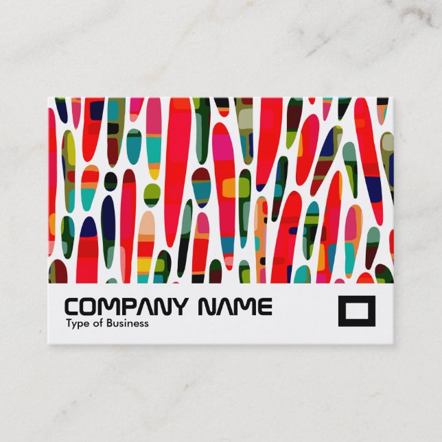 Collaged Color Splash 150222 Business Card (Front)