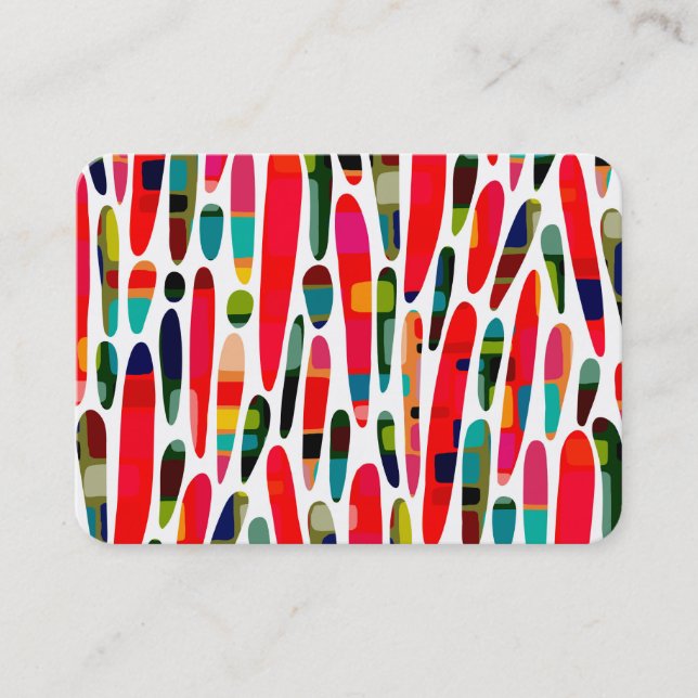 Collaged Color Splash 150222 Business Card (Front)