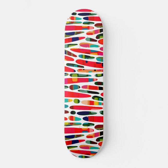 Collaged Color Splash 150222 Skateboard (Front)
