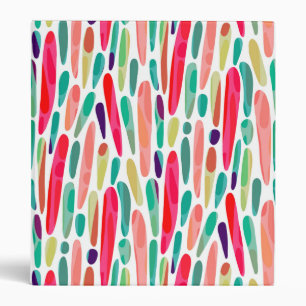 Collaged Color Splash 150222 v2 3 Ring Binder