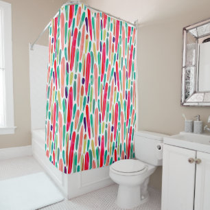 Collaged Color Splash 150222 v2 Shower Curtain