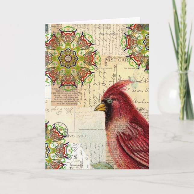 Collaged Old Letters, Father's Day Card (Front)