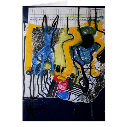 Collages Bruyants Artist's Book 16th page Card (Front)