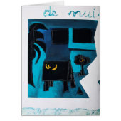 Collages Bruyants Artist's Book Blue Room Card (Front)