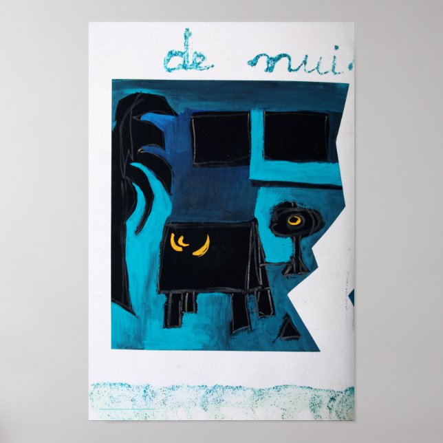 Collages Bruyants Artist's Book Blue Room Poster (Front)