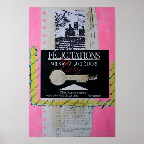 Collages Bruyants Artists Book Congrats Key P Poster