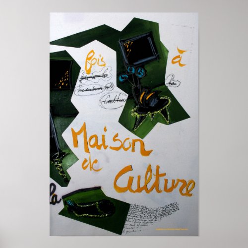 Collages Bruyants Artists Book Culture House P Poster