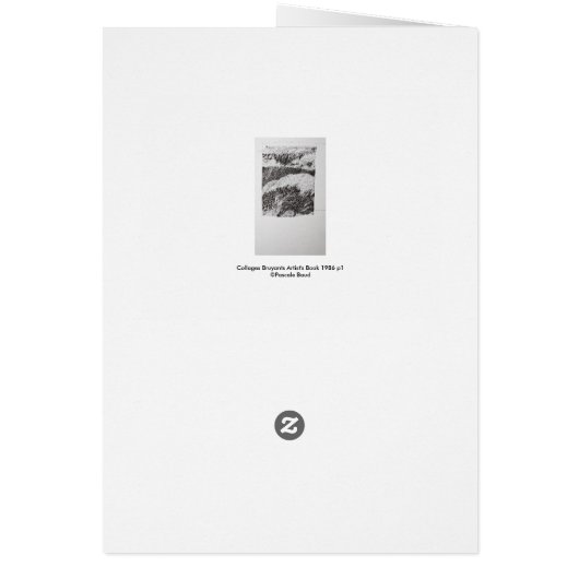 Collages Bruyants Artist's Book First page Card (Back)