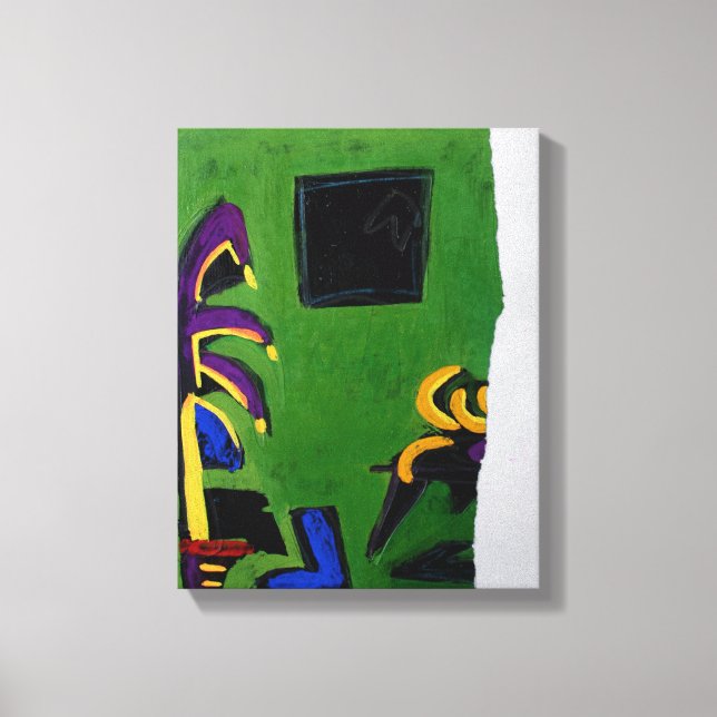 Collages Bruyants Artist's Book Green Room Canvas (Front)