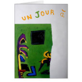 Collages Bruyants Artist's Book Green Room Card (Front)