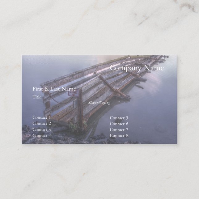 Collapsed Pier Business Card (Front)