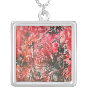Collar with bijewasprint silver plated necklace