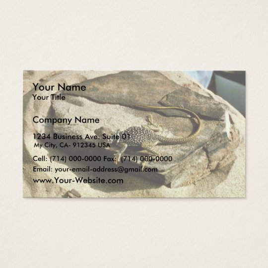 Collard lizard business card