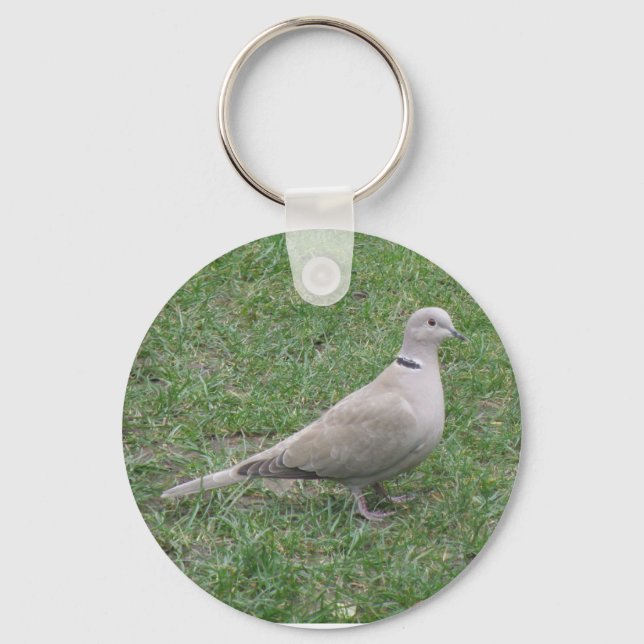 Collared Dove Keychain (Front)