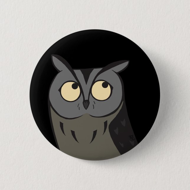 Collared Scops Button (Front)