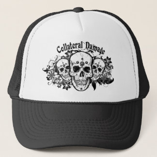 Collateral Damage Hawaiian Skulls Trucker Cap