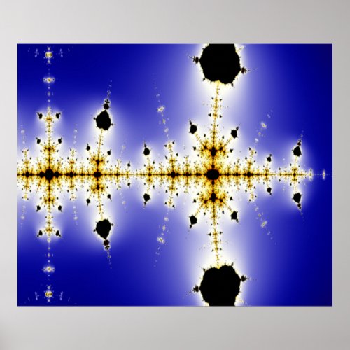 Collatz Mathematical Mandelbrot Fractal Poster