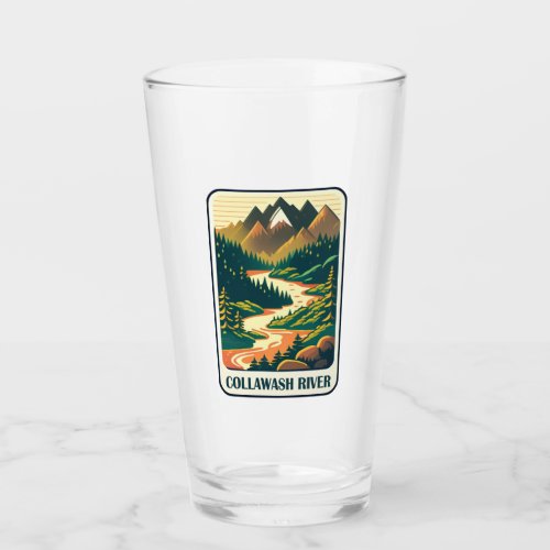 Collawash River Oregon Colors Glass