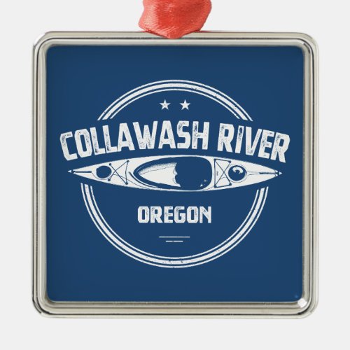 Collawash River Oregon Kayaking Metal Ornament