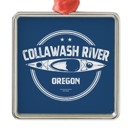 Collawash River Oregon Kayaking Metal Ornament
