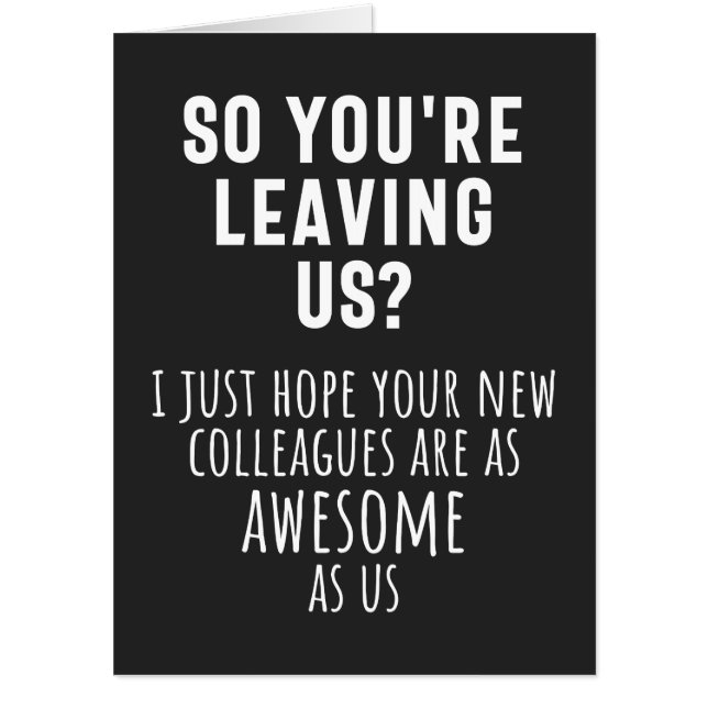 colleague farewell, retirement, coworker, goodbye, card (Front)