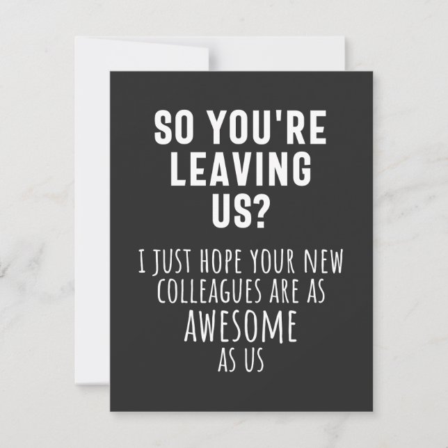 colleague farewell, retirement, coworker, goodbye, thank you card (Front)
