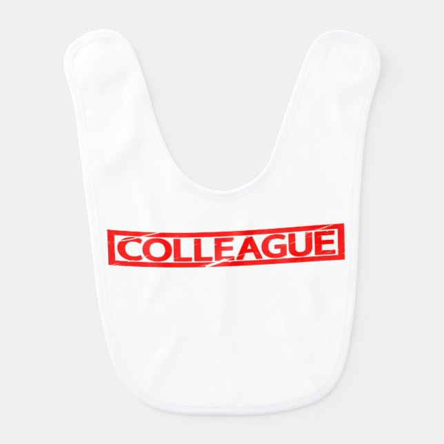 Colleague Stamp Baby Bib (Front)