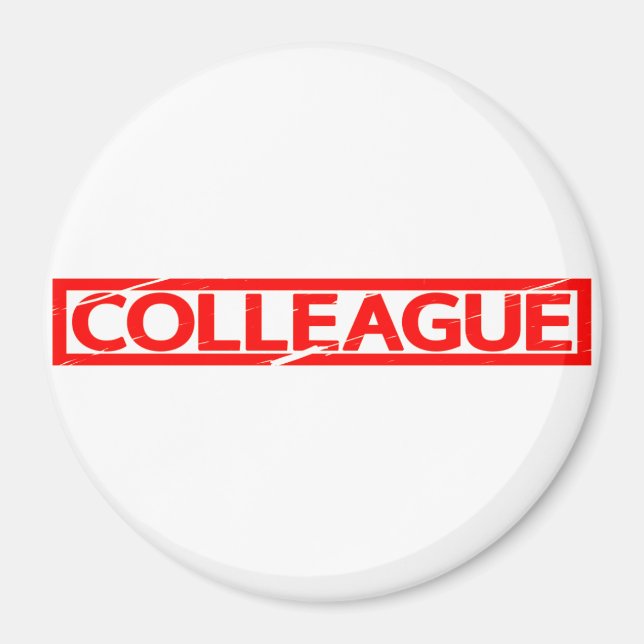 Colleague Stamp Magnet (Front)